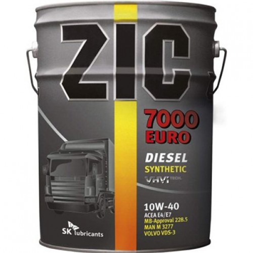 ZIC 7000 EURO 10W-40 дизель синтетика